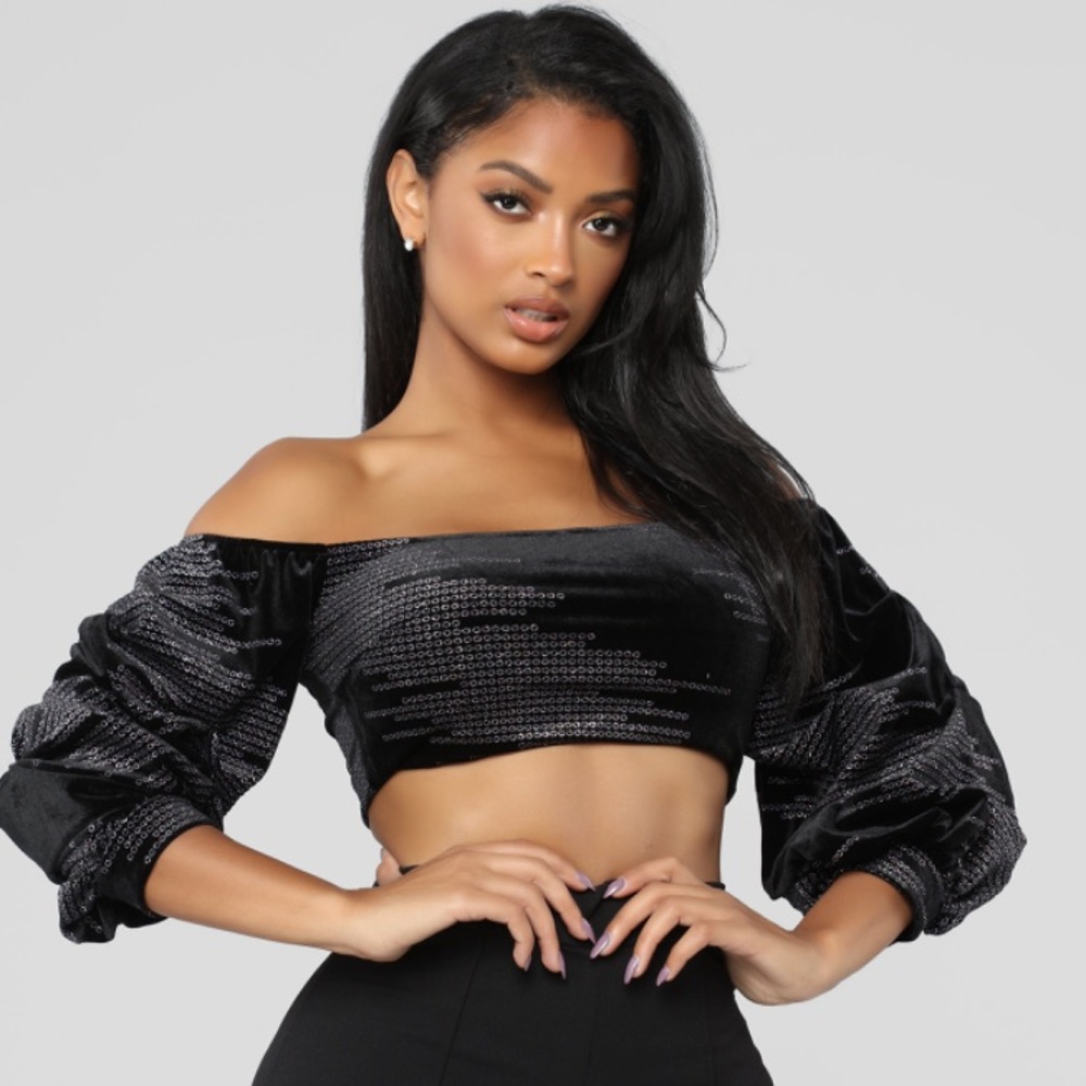 Puffy crop top